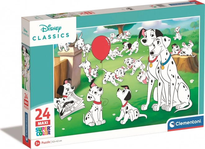 Clementoni puzzle Disney: 101 kiskutya maxi 24 darabos