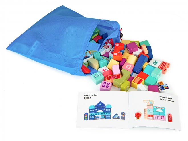 Educational Wooden Blocks City Set