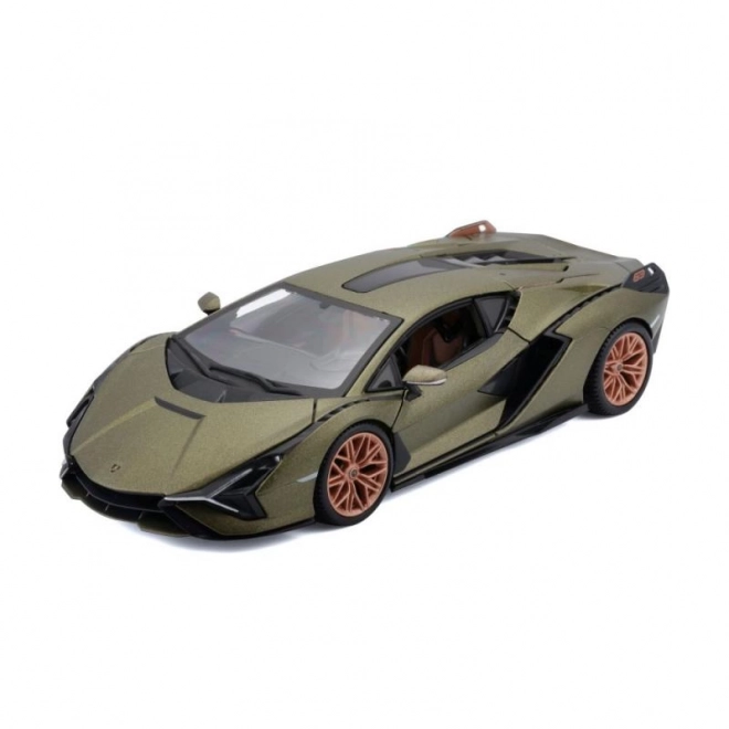 Bburago Lamborghini Sián FKP37 1:24 méretarányú zöld modellautó