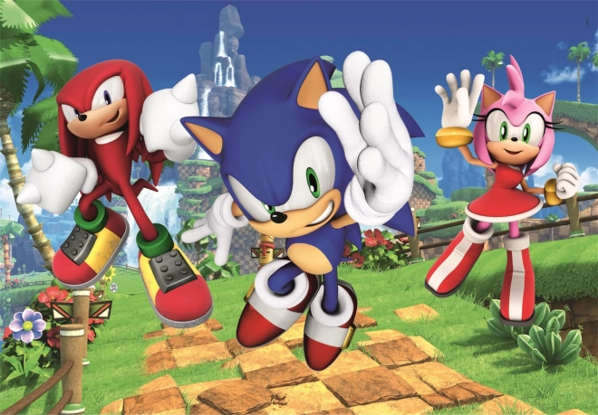 Maxi Sonic színes puzzle, 104 darabos