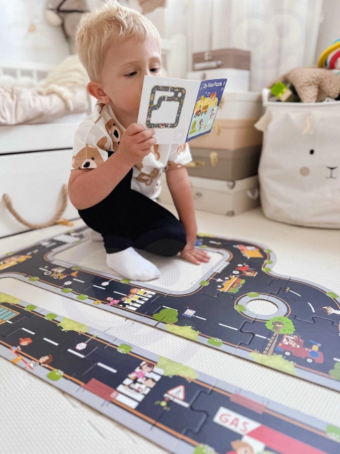 Woopie Green városi puzzle gyerekeknek - Autópálya