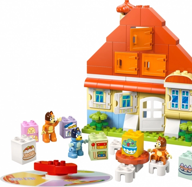 DUPLO Bluey Családi ház memóriajátékkal