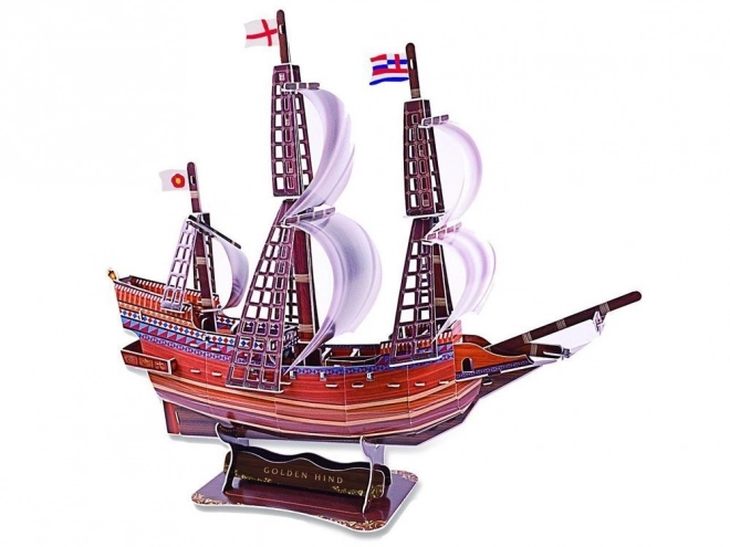 3D puzzle Golden Hind hajó modell