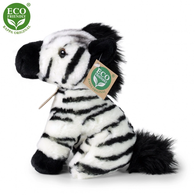 ülő plüss zebra 18 cm eco-friendly