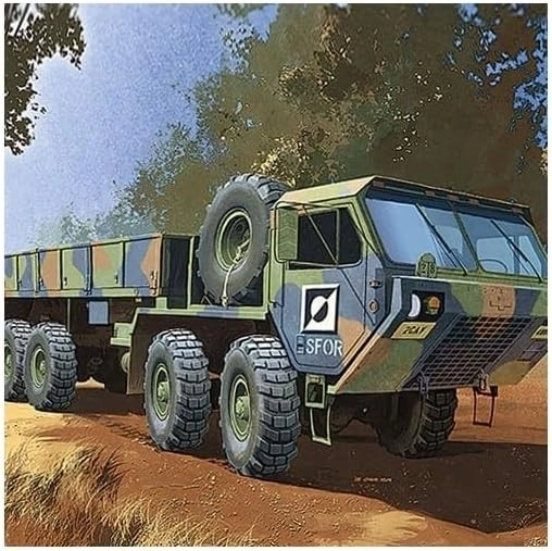 U.S. M977 8x8 katonai teherautó – makett