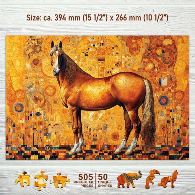 Wooden City bécsi ló fa puzzle 505 darabos