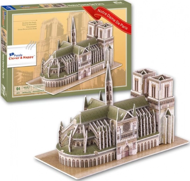 Notre Dame katedrális 3D puzzle Párizs