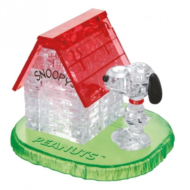 3d kristály puzzle Snoopy és háza