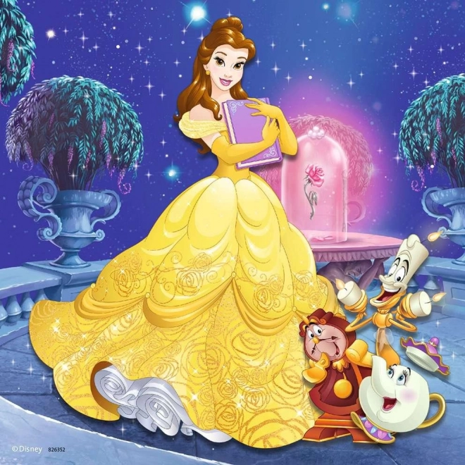 Disney Hercegnők Esti Puzzle készlet 3 az 1-ben