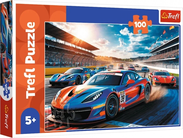 Puzzle 100 – gyors versenyautó Trefl