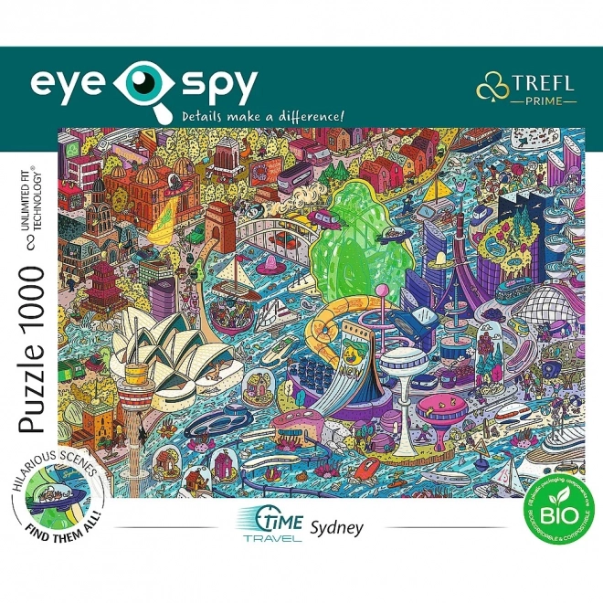 TREFL Puzzle Eye-Spy Time Travel: Sydney 1000 darabos