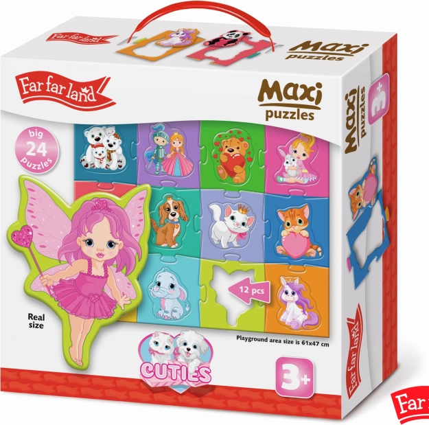 Maxi puzzle Far Far Land aranyos figurák