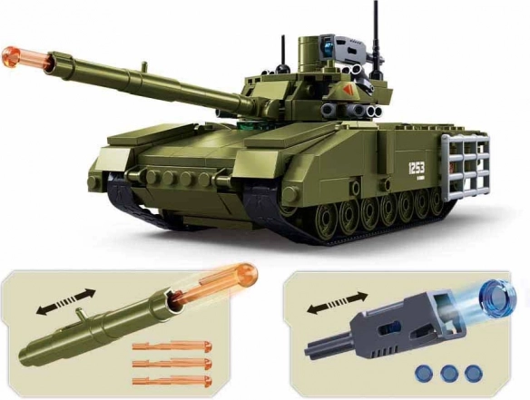 Sluban Army Tank Armata Építőkészlet
