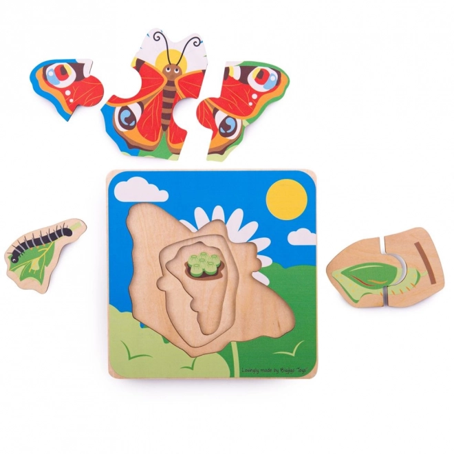 Bigjigs Toys motkány élete puzzle