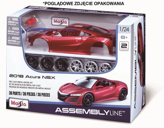 Fém Lamborghini Aventador Összeállítható Modell 1:24