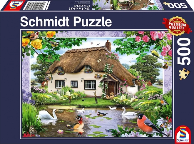 Romantikus kunyhó puzzle 500 darabos