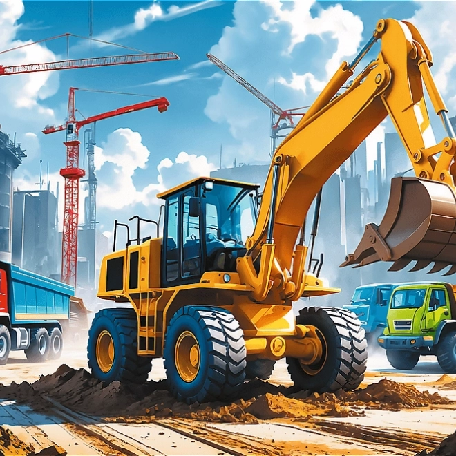 Kotrakós - Rakodógépes Puzzle 60 darabból