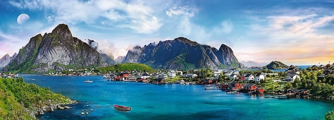 Panoráma puzzle Lofoten Norvégia 500 darab