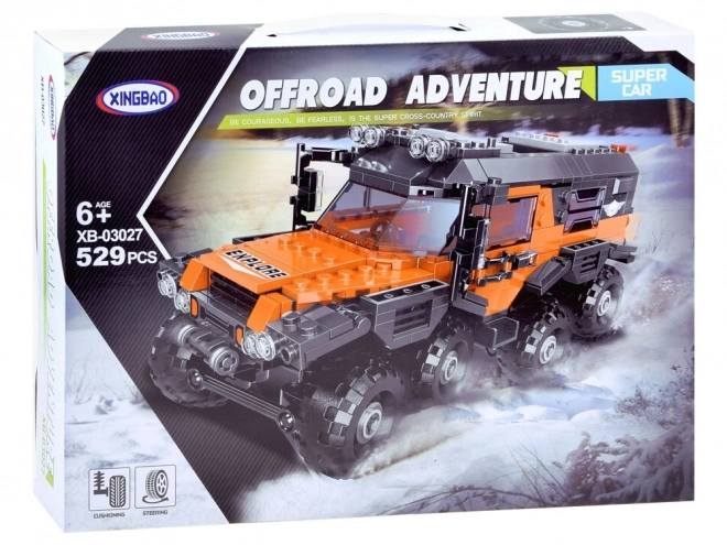 Offroad kaland építőkockák - 529 darabos készlet