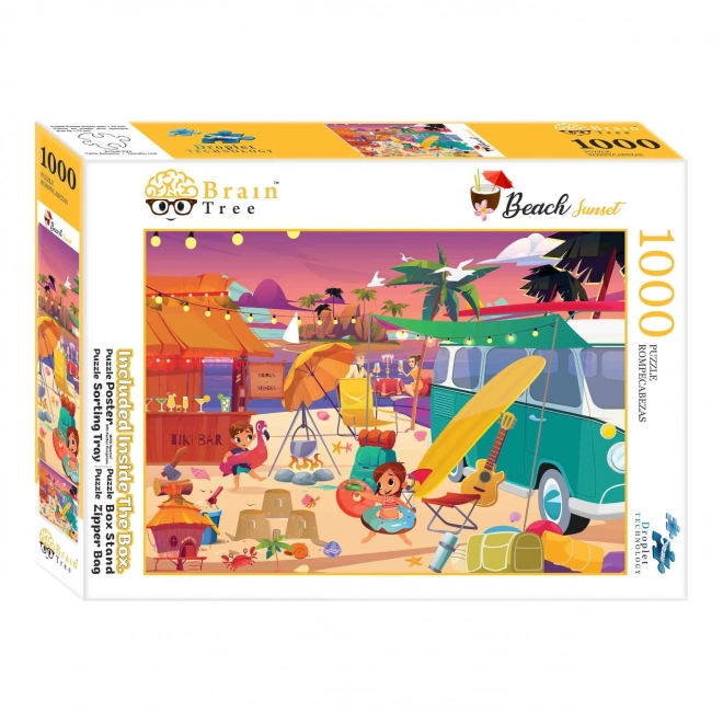 Naplemente a tengerparton 1000 darabos puzzle