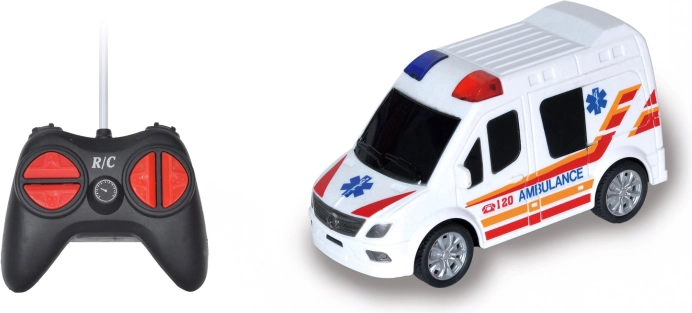 RC mentőautó távirányítással 13,5 cm