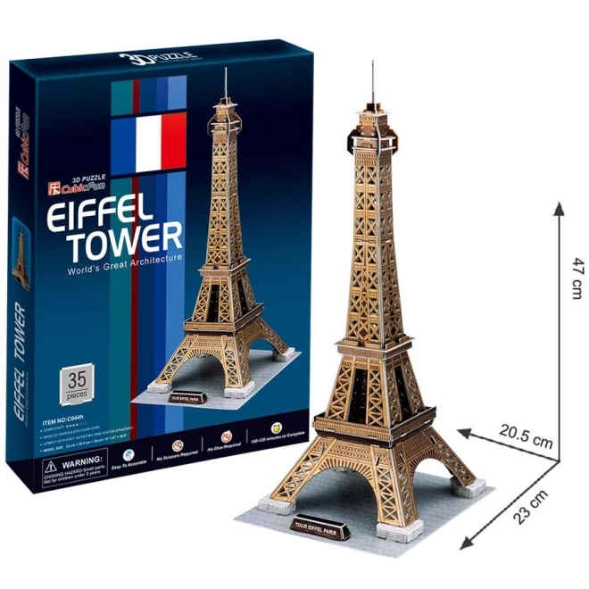 CubicFun 3D puzzle arany Eiffel-torony