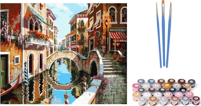 Festés számok szerint Velencei híd 40x50 cm