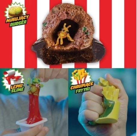 terror fried - undorító burger figurák