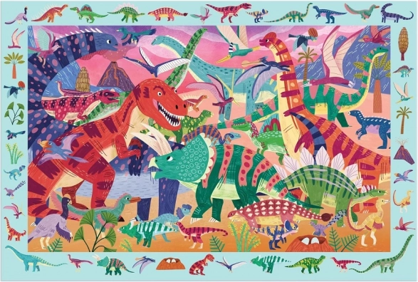 Fenséges Dinoszaurusz Puzzle 64 darab