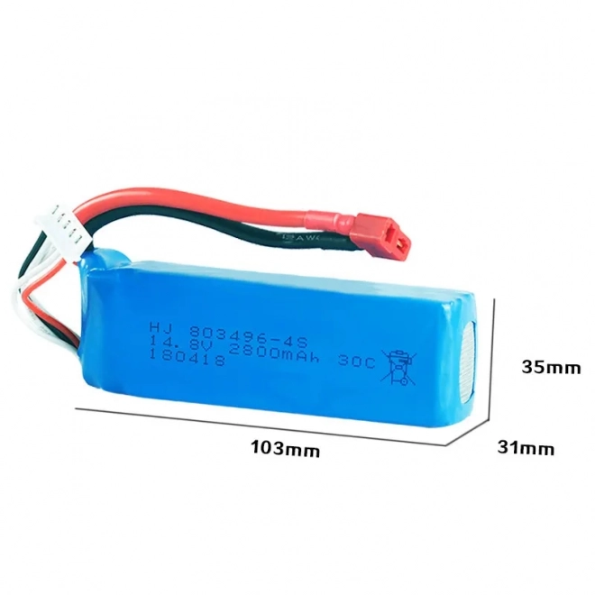 Ft011 rc hajó akkumulátor 14.8v 2800mah