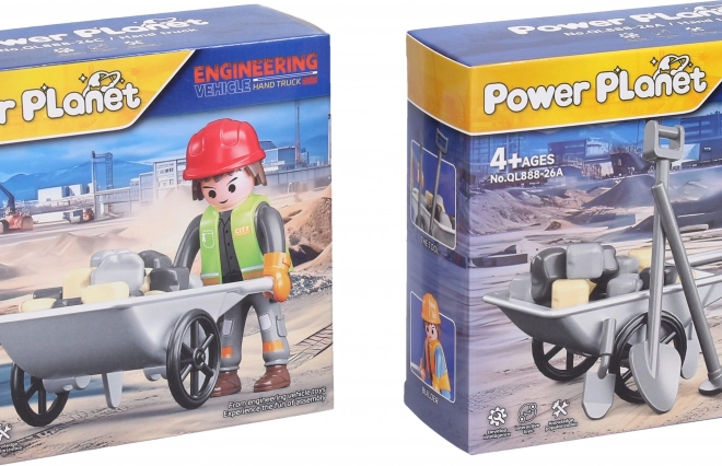 Munkás Figura Talicskával