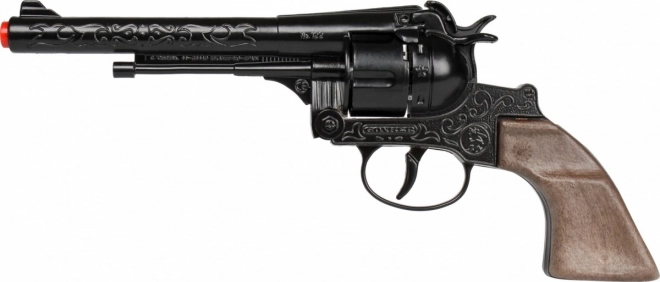 Fém cowboy revolver 12 lőszerrel