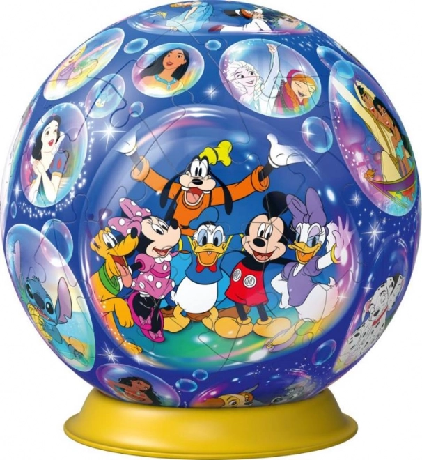 3D puzzle golyó Disney motívum 72 darabos - 100 évforduló