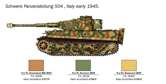 Pz. kpfw. VI Tigris I modell készlet