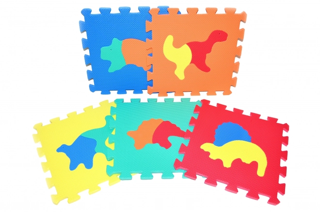 Puha dinoszauruszos puzzle blokkok 32 cm