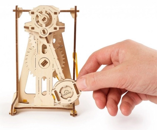 Ugears 3D fa mechanikus puzzle STEM tanulási inga