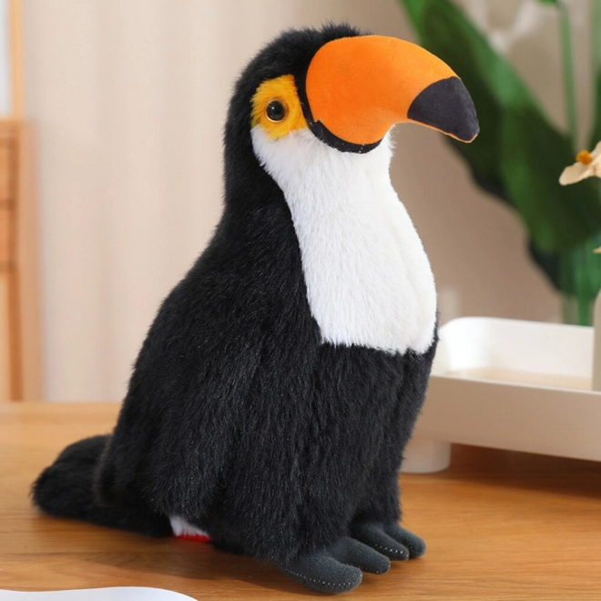 Plüss játék Tukán fekete-fehér 20 cm