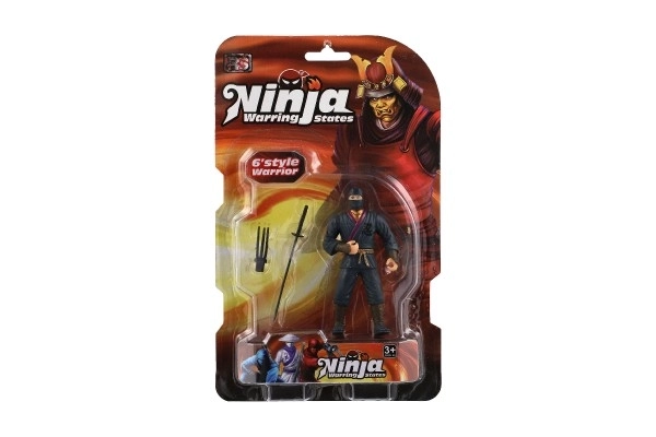 Ninja figura 10 cm kiegészítőkkel