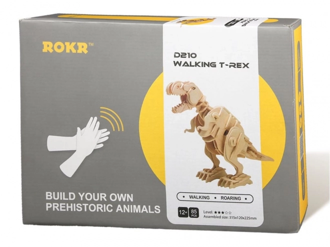 Rokr 3D fa puzzle sétáló T-Rex