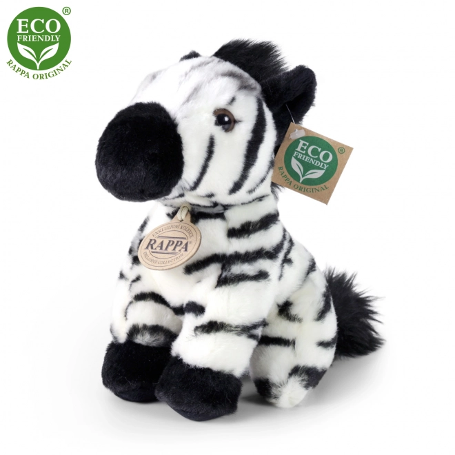 ülő plüss zebra 18 cm eco-friendly