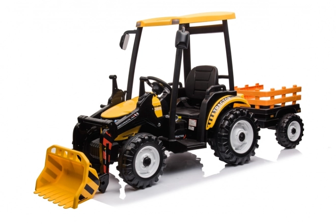 Gyerek traktor sárga pótkocsival