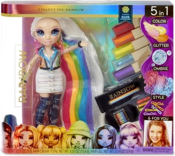 Rainbow High Hair Studio – fodrászstúdió divatbabával és változó hajszínekkel