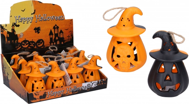 világító halloween tök 11 × 6,5 cm