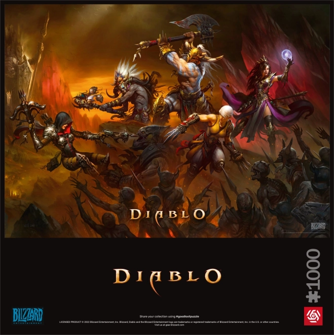 Diablo Hősök Csatája puzzle 1000 darabos