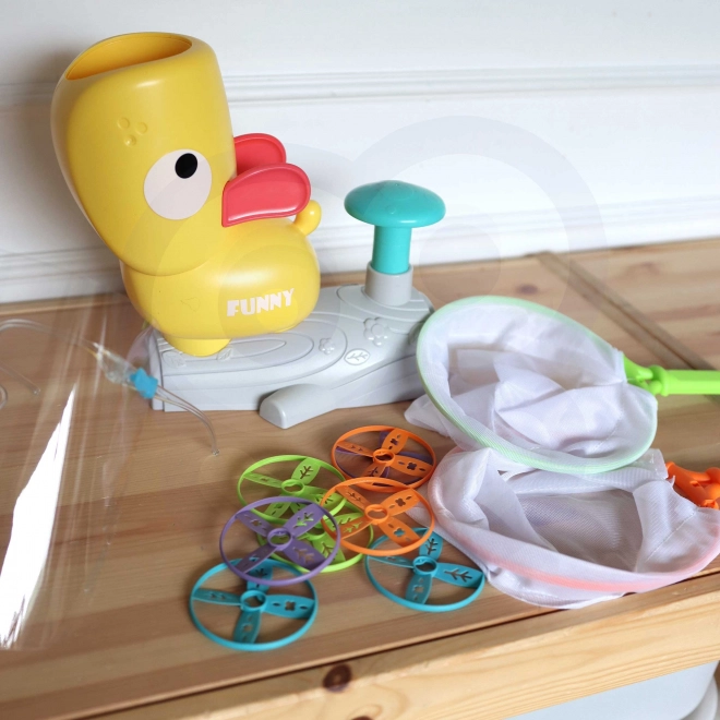Woopie Ügyességi játék Fogd el Frisbee lemezvetővel