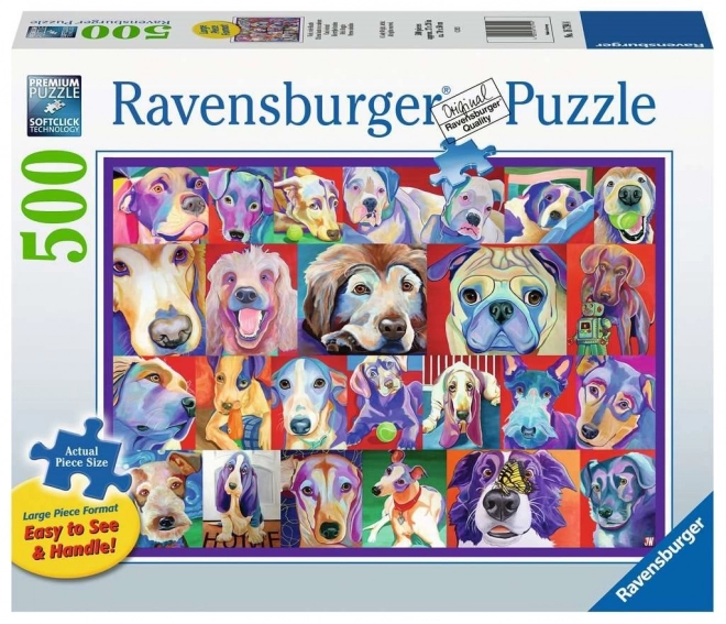 Ravensburger Puzzle Ahoy Kutyák XXL 500 darabos