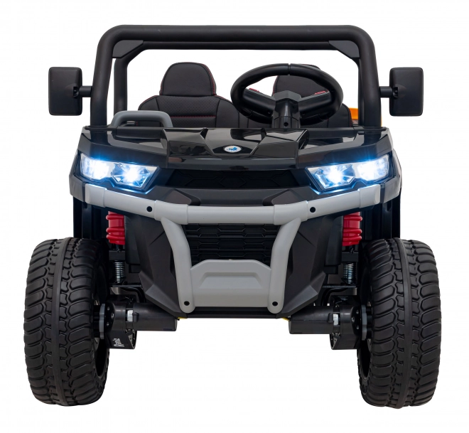 Autó Pick-Up Sebesség 900 pro gyermekek fekete + 4x4 meghajtás + mozgatható pumpa + csomagtér + távirányító + lapát + LED audió