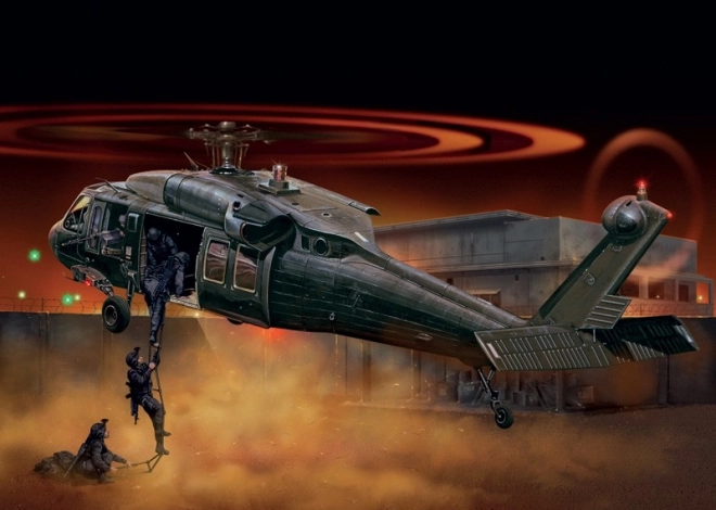 Uh-60 Mh60 black hawk nights műanyag modell szett
