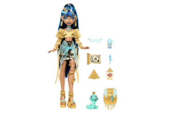 Barbie Monster High Cleo De Nile baba kiegészítőkkel