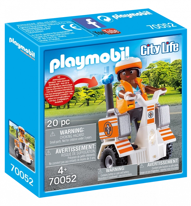 Playmobil City Life mentőmotor villogó fénnyel